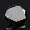 Uindfattet behandlet sort diamant ca 13.01 ct