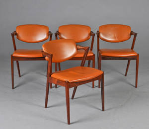 Kai Kristiansen. Sæt på fire stole model 42 2