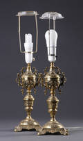 Par bordlamper, messing. 2