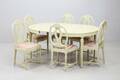MATBORD, med STOLAR, 6 st, gustaviansk stil, 1900-tal