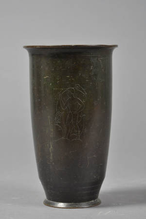 Just Andersen Vase af bronze, dessin B-67