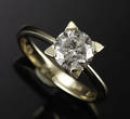 Diamantring med 1.54 ct brillant