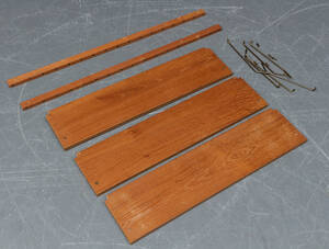 Væghængt reolsystem - teaktræ 5