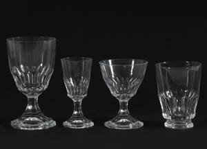 Glasservisdelar, 1900-talets första hälft