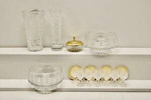 Kristallglas m.m, 21 delar