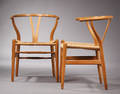 Hans J. Wegner. Par Y- stole, model CH-24. 2 