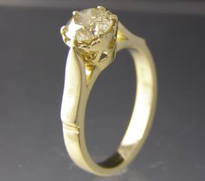 Solitaire ring ca. 1.23 ct.
