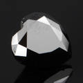 Uindfattet behandlet sort diamant ca 5.69 ct.