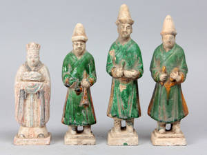 Kinesiske figurer af glaseret lertøj, Ming, 1500-tallet 4