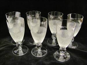 7 VINGLAS SMÅRUTIGT HELKRISTALL H 14,5 CM