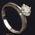 Solitaire ring ca. 1.00 ct.