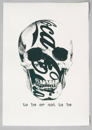 Marek Braun, Skull 5, 2012, Handsiebdruck