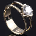 Solitaire ring ca. 0.81 ct.