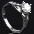 Solitaire ring ca. 1.00 ct.