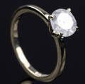 Solitaire ring ca. 1.38 ct.