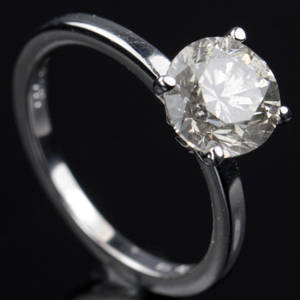 Solitaire ring ca. 1.95 ct.