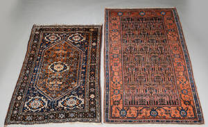 To orientalske tæpper, 130x203 cm. og 162x117 cm. 2
