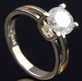 Solitaire ring ca. 1.51 ct.