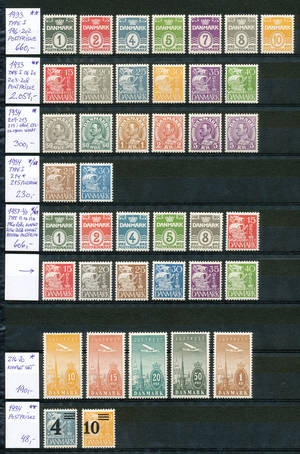Danmark 1933-44 samling