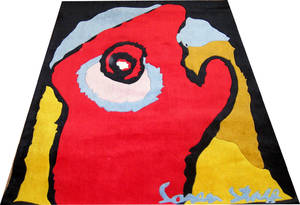 Moderne håndtuftet designtæppe, design Søren Stage 200x140 cm. 