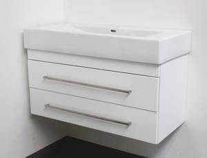 Underskab med porcelænhåndvask. 2