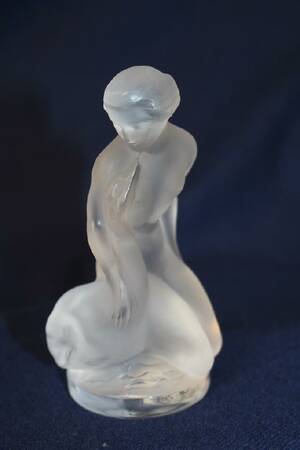 LALIQUE, FIGURIN H 11 CM