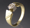 Solitaire ring ca. 0.38 ct.