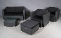 Havemøbelsæt. Model Phuket. Sofa  2 stole  bord  puff 3