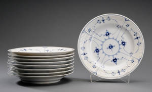 Kgl. P. Musselmalet. Middagstallerkener 9