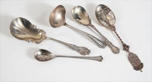 Silver 5 delar, bl.a. sterlingsilver