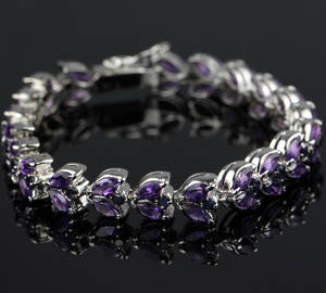 Ametyst armbånd.