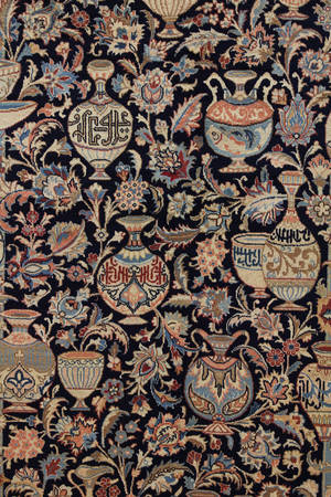 Persisk handknuten figural Kashmar