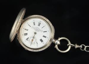 Russisk lommeur af sølv