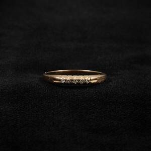 Ring, 14 k. 5 diamanter