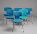 Arne Jacobsen. Seks Munkegaard T-stole 6