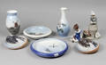 Kgl. P., Bing  Grøndahl, Lladro samt Lyngby Porcelæn. Diverse figurer, vaser og askebægre 8
