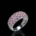 Ring in Weißgold mit pinkfarbenen Turmalinen
