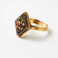 Ring 18 k guld safirer 