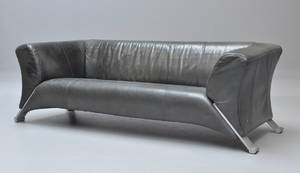 Rolf Benz. Tre-pers. lædersofa, model 322