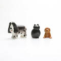 LISA LARSON. HUNDAR 2 st och katt, keramik, K-studion och Gustavsberg, 1900-2000-tal.