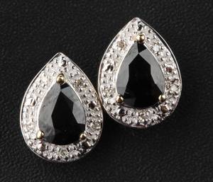 Par safir- og diamantørestikker 2