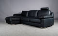 Italiensk design. Sofa med chaiselongdel