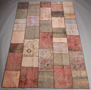 Persisk patchwork tæppe, 298x198 cm.