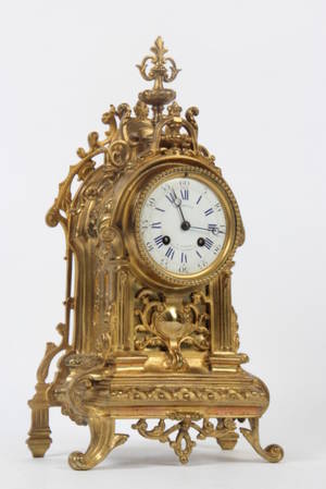 Fransk kaminur i bronze.