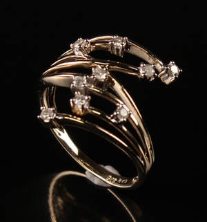 Diamantring. Ca. 0.30 ct 