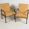 FÅTÖLJER, ett par, teak, 1970-tal.