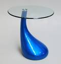 Moderne design sofabord med glasplade - Blå