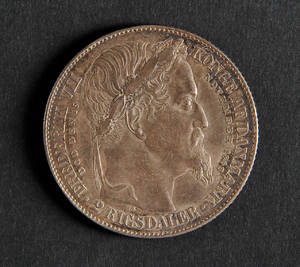 2 Rigsdaler sølvmønt 1863
