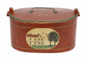 Svepask med lock, allmoge, daterad 1871