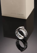 Georg Jensen. Magicring med brillanter 0.45 ct